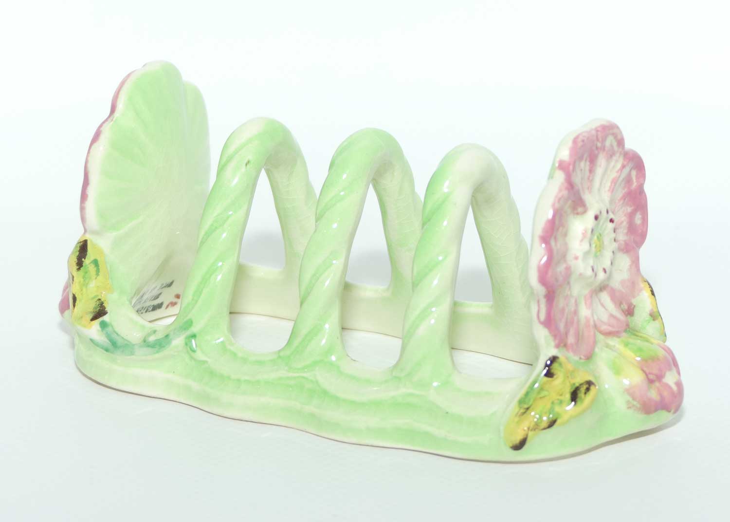 Shorter and Son floral motif 4 slice toast rack