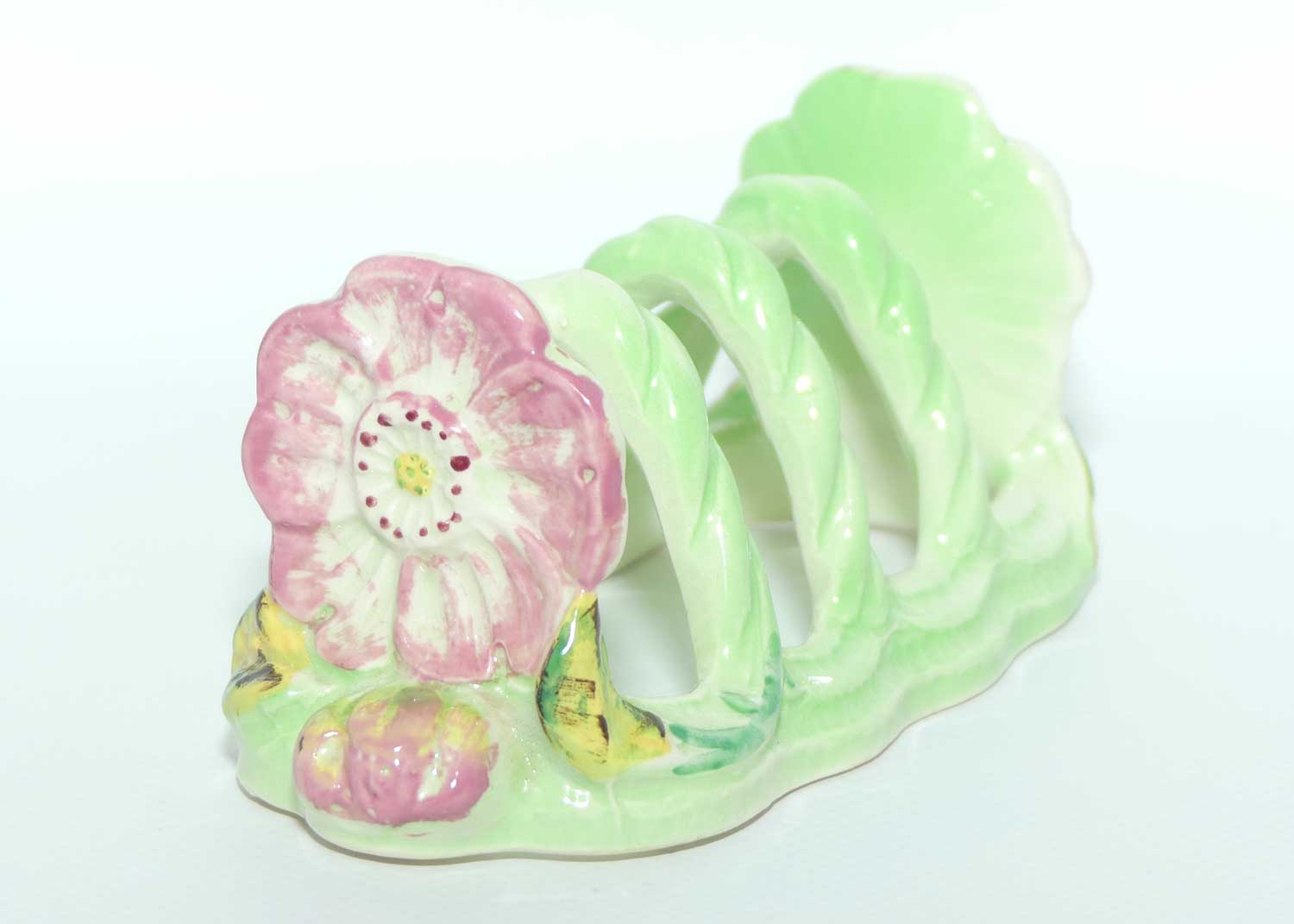 Shorter and Son floral motif 4 slice toast rack