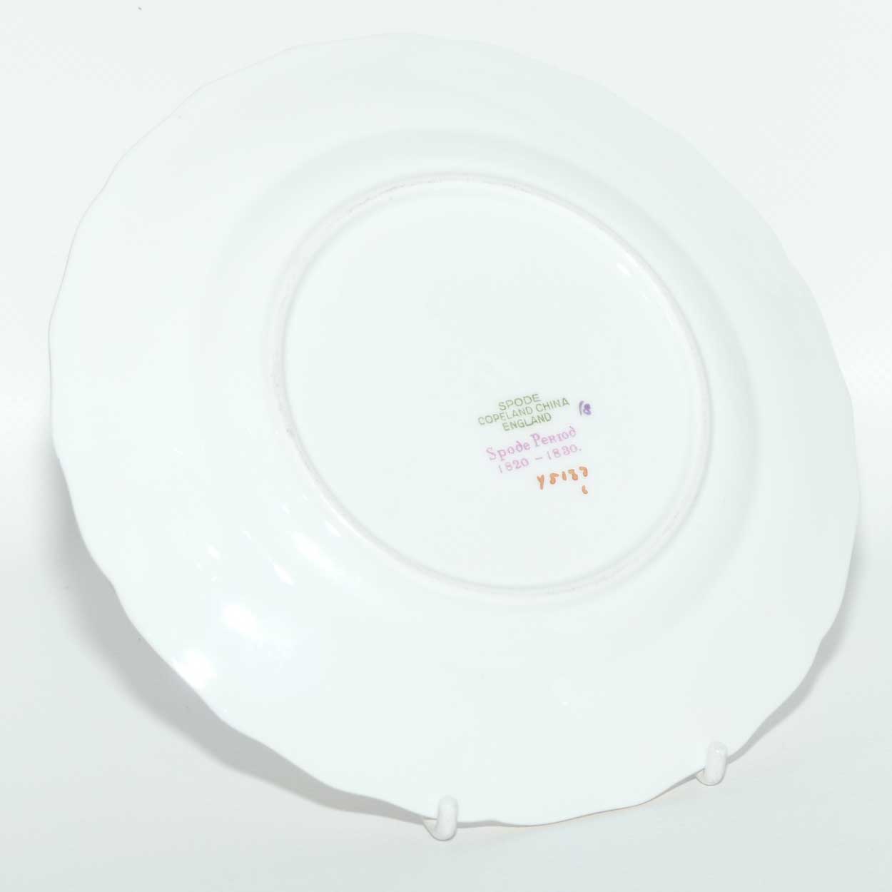 Spode Copeland 1820s pattern floral trio