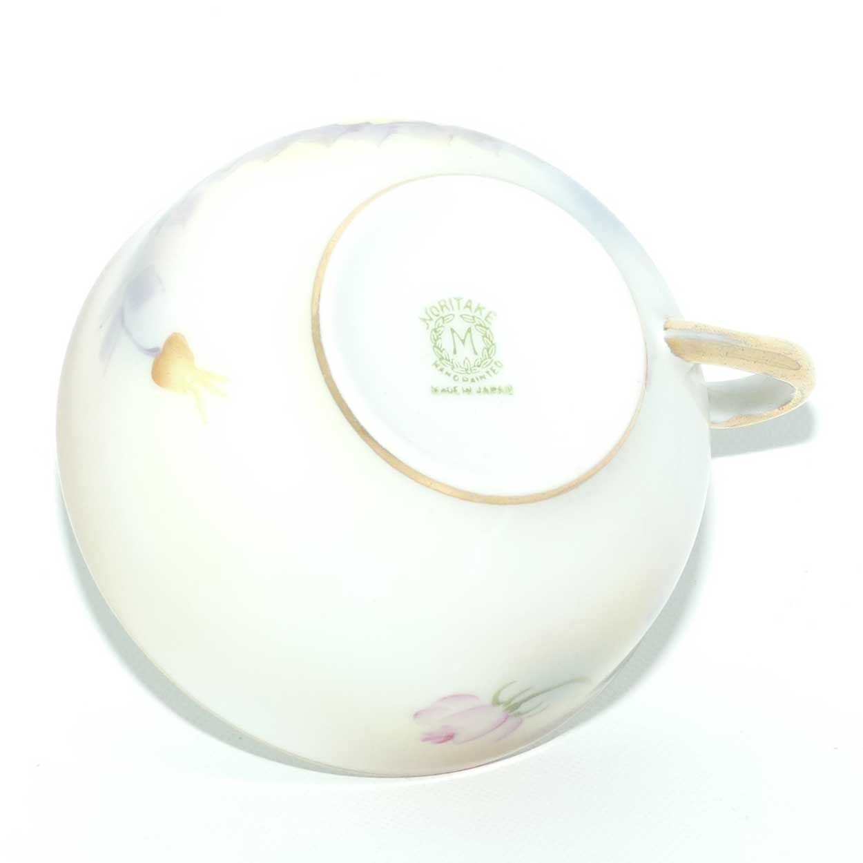 early Noritake Hand Painted by F Honda tea trio