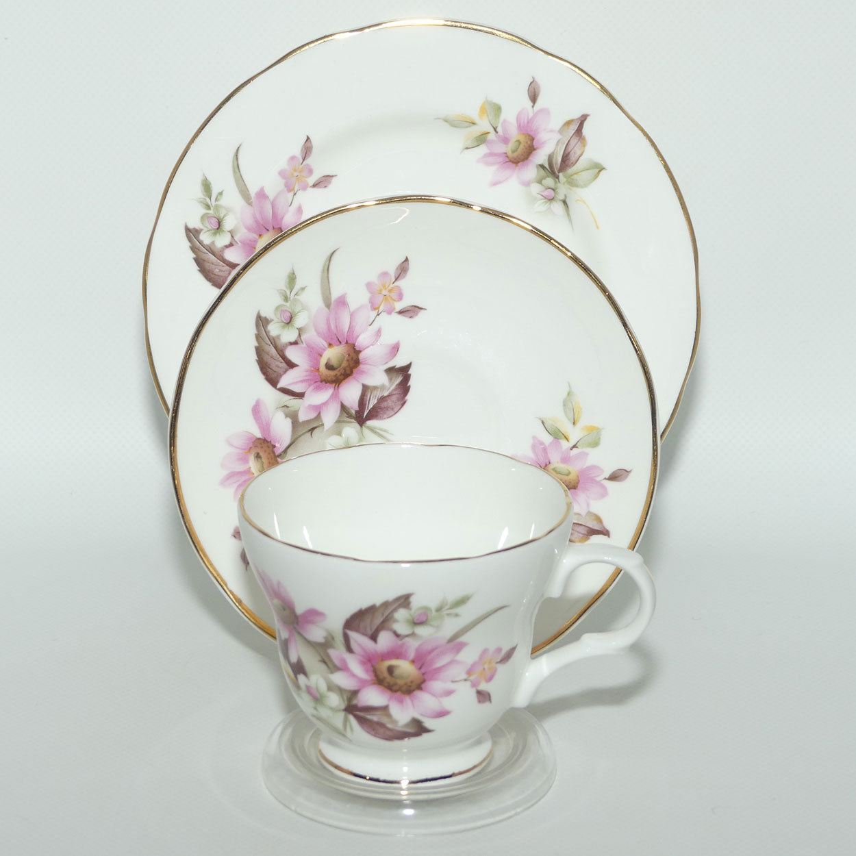 Crown Trent Bone China | Pretty Floral trio | #2