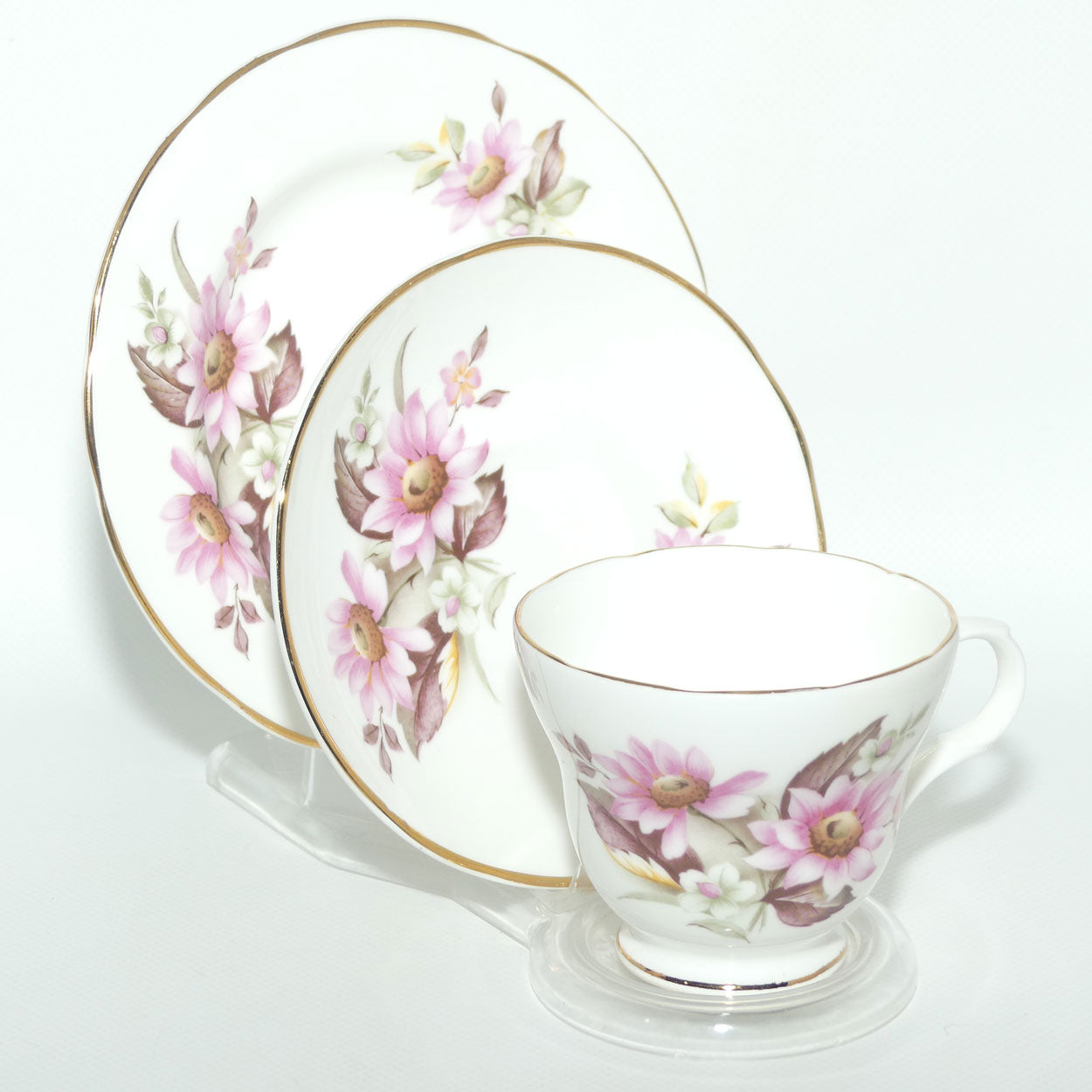 Crown Trent Bone China | Pretty Floral trio | #2