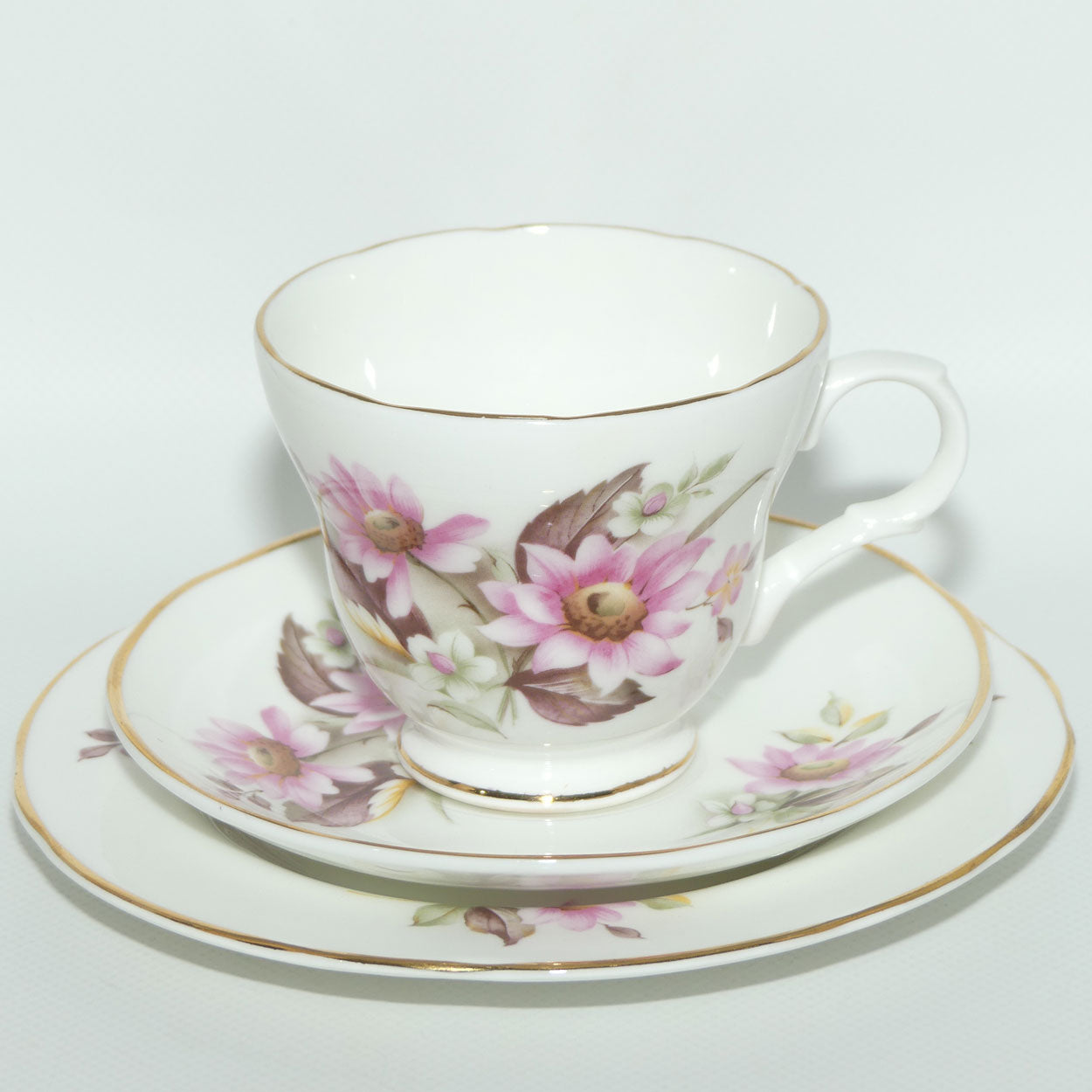 Crown Trent Bone China | Pretty Floral trio | #2