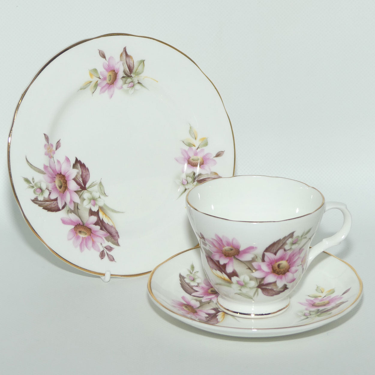 Crown Trent Bone China | Pretty Floral trio | #2
