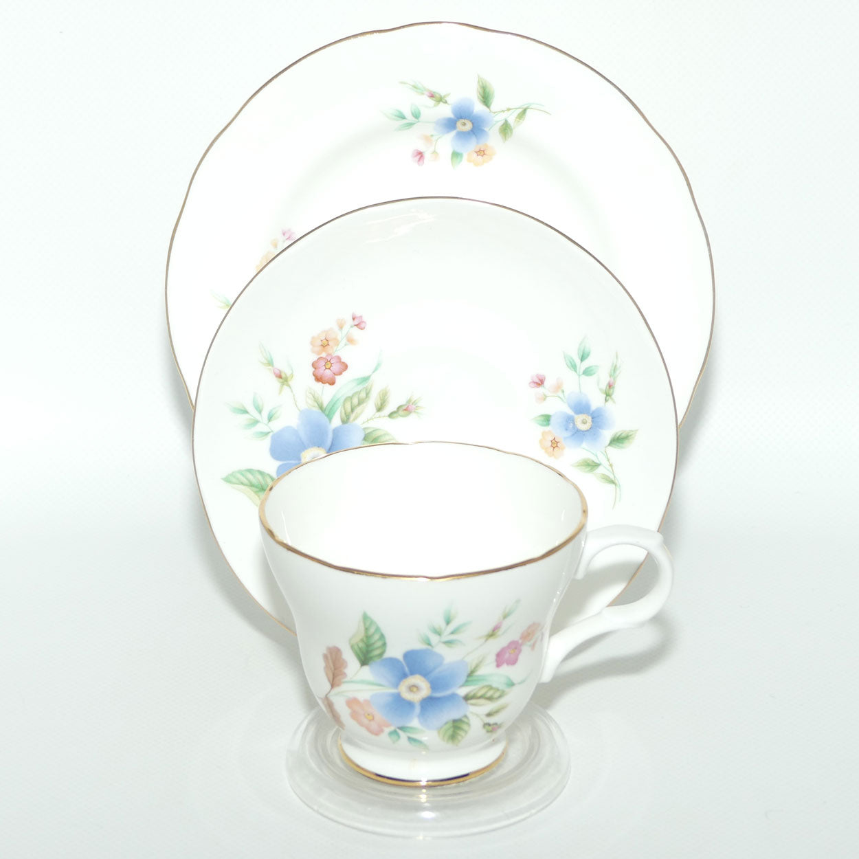 Crown Trent Bone China | Pretty Floral trio | #3