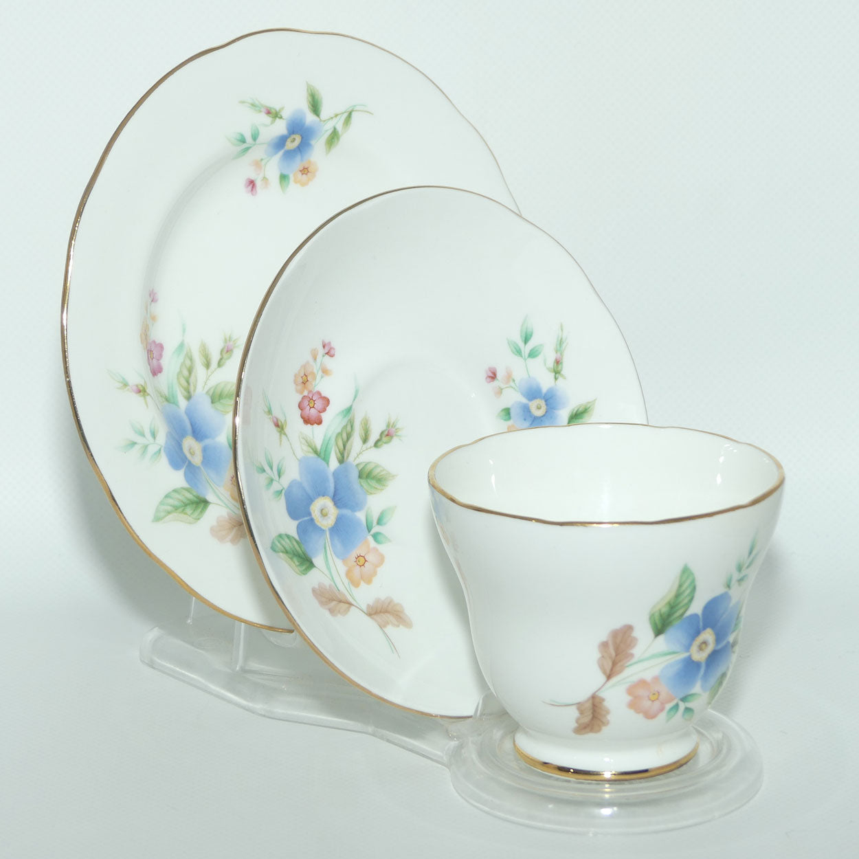 Crown Trent Bone China | Pretty Floral trio | #3