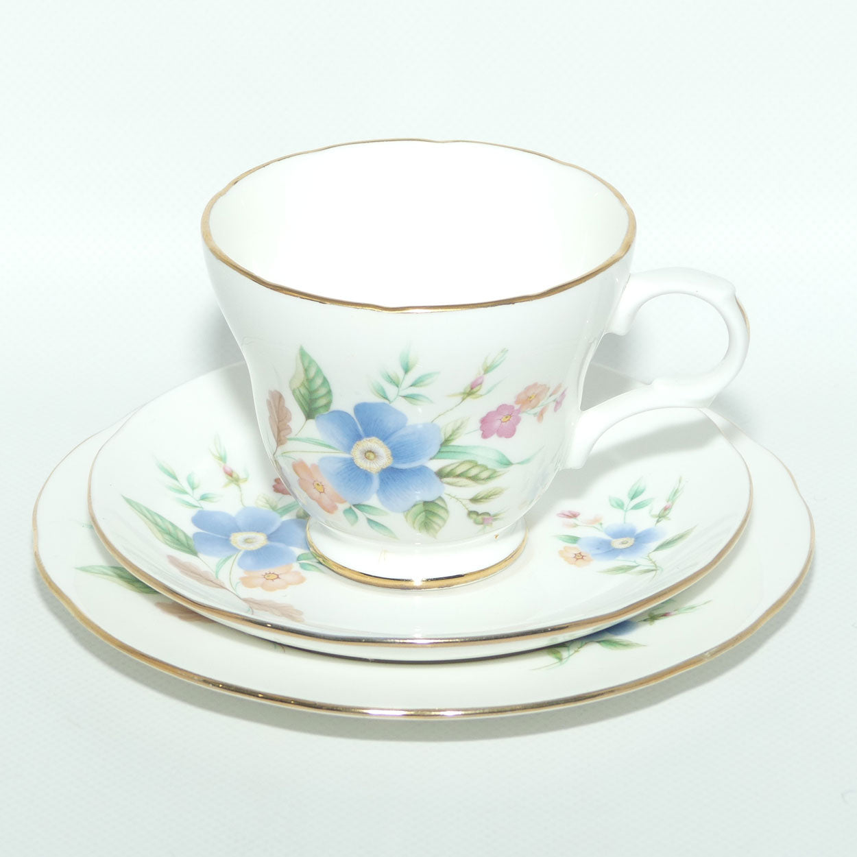 Crown Trent Bone China | Pretty Floral trio | #3