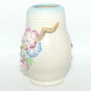 Clarice Cliff Newport Pottery low relief My Garden vase