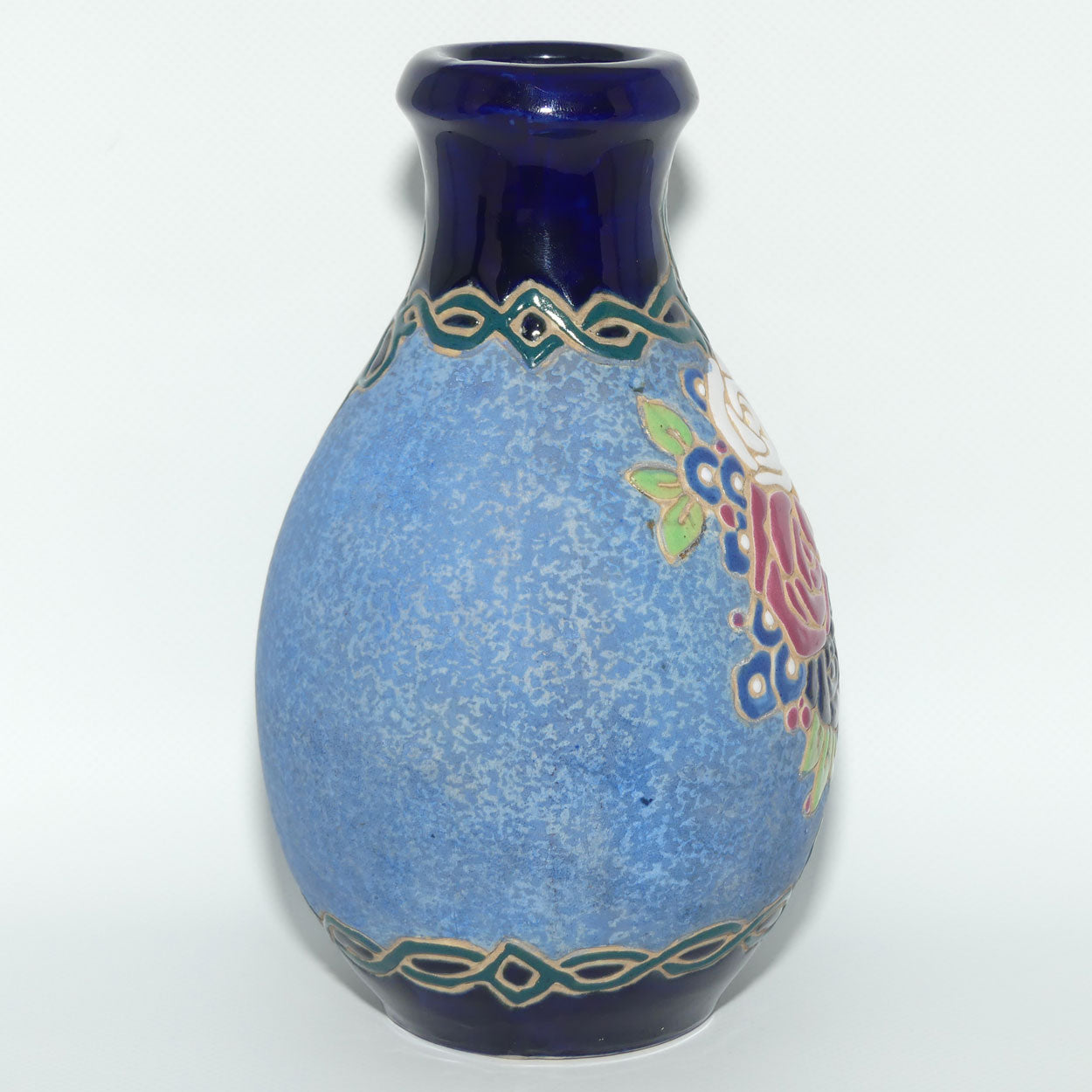 Amphora Czechoslovakia Floral decorated vase