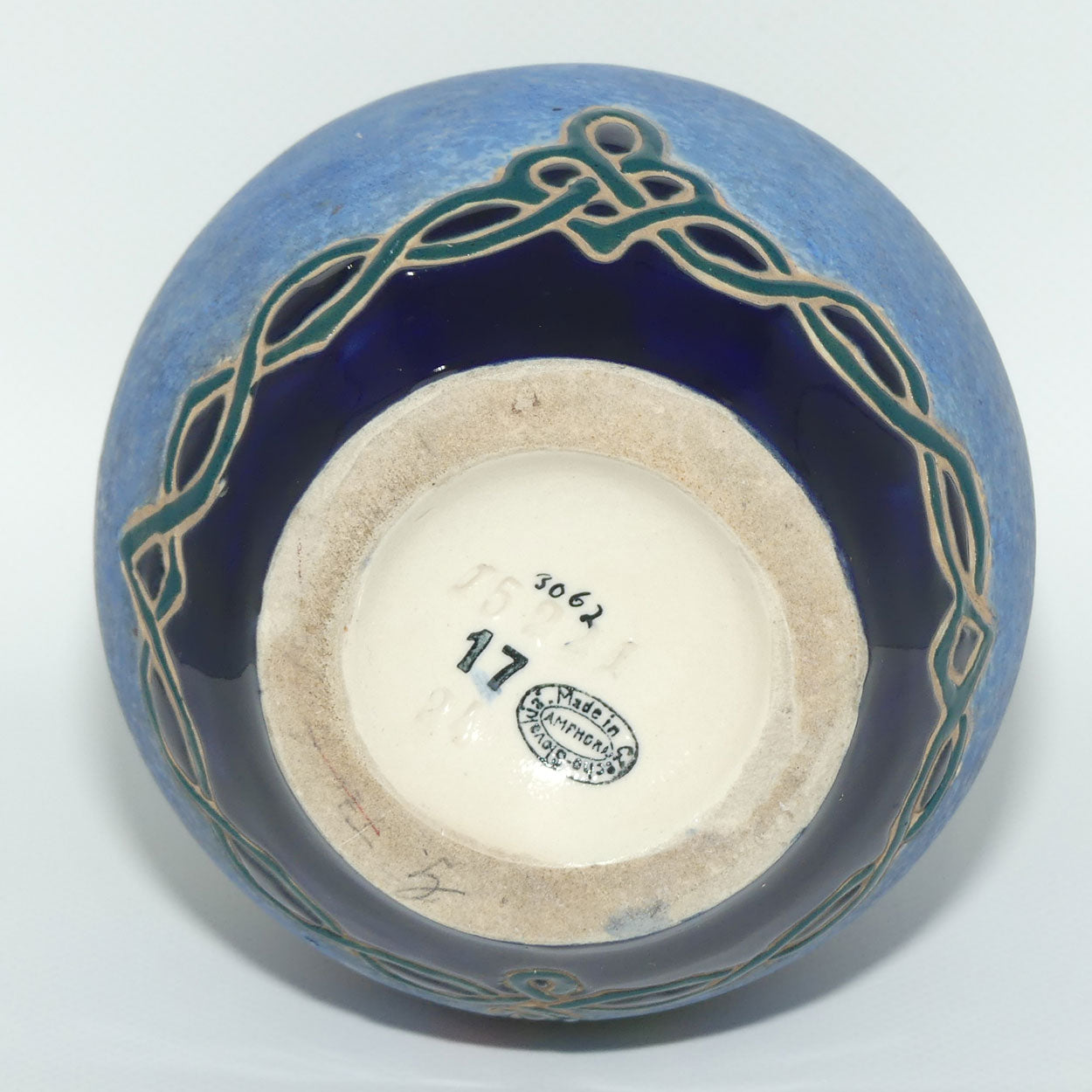 Amphora Czechoslovakia Floral decorated vase