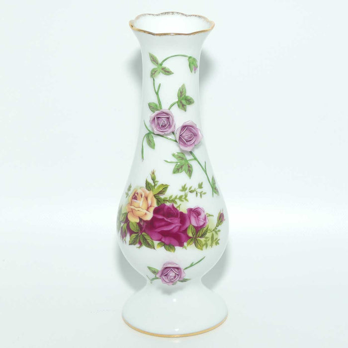 Royal Albert Bone China Old Country Roses floral encrusted bud vase | #3