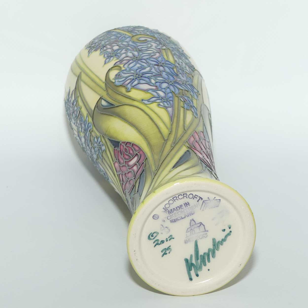 Moorcroft Florian Hyacinth vase | Shape 121/10 | NE #25