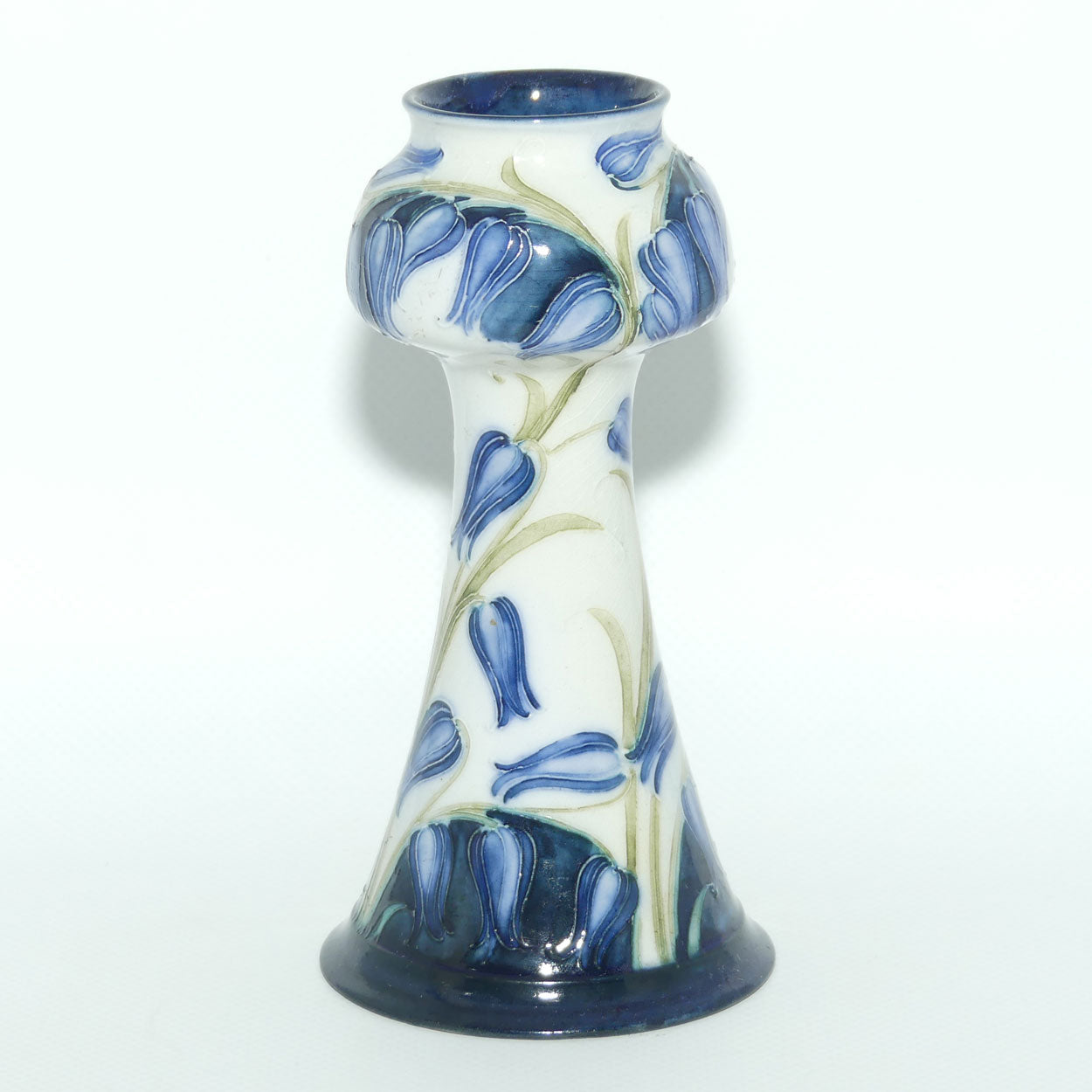 James MacIntyre & Co William Moorcroft Florian Tulip on White Ground vase | Made for Stonier & Co Liverpool