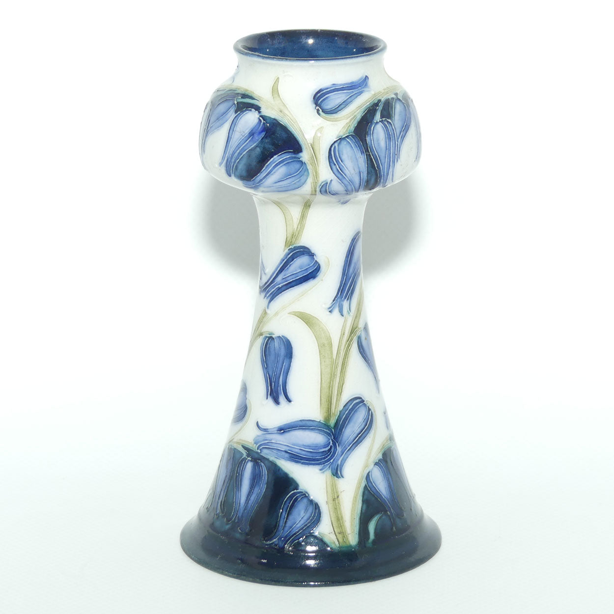 James MacIntyre & Co William Moorcroft Florian Tulip on White Ground vase | Made for Stonier & Co Liverpool