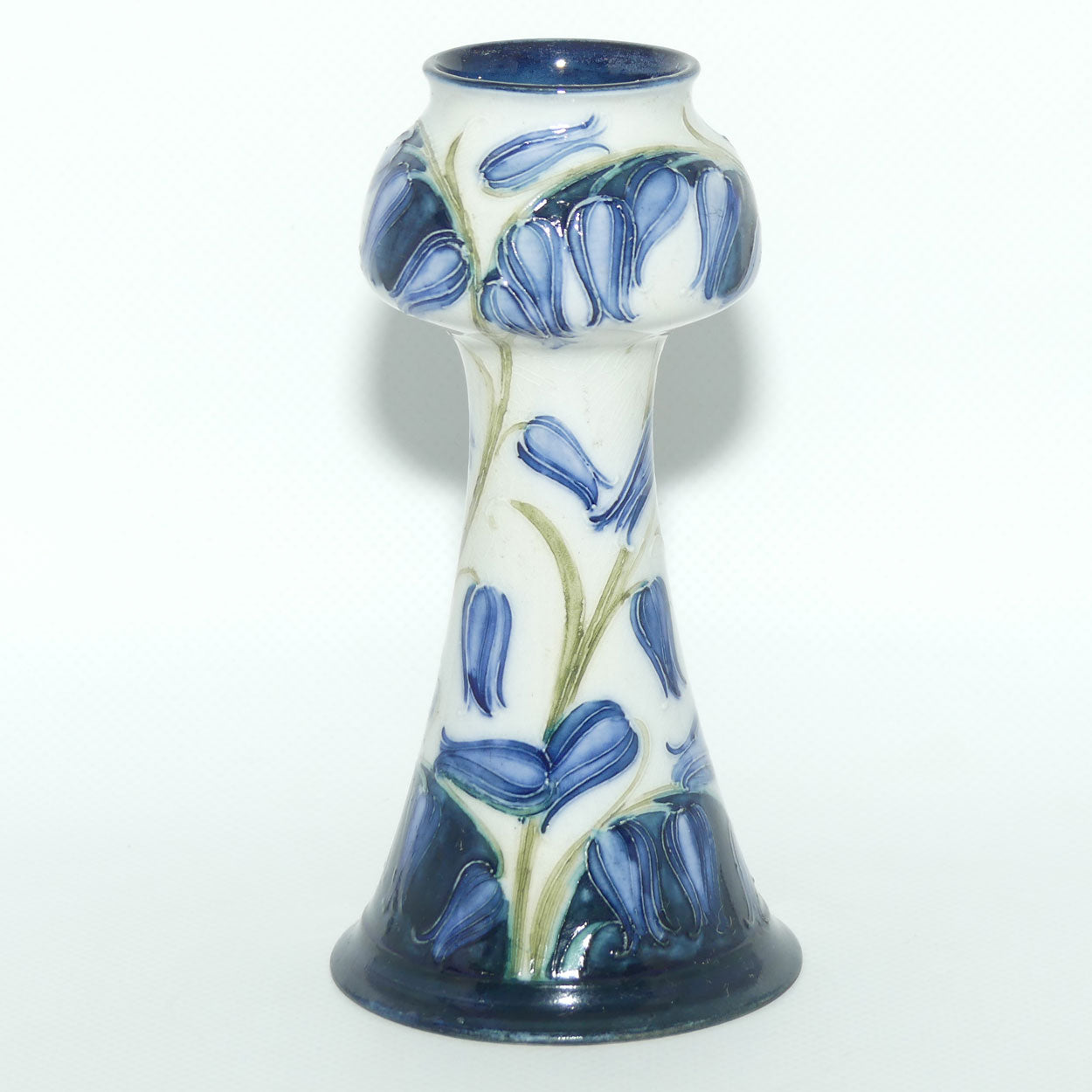 James MacIntyre & Co William Moorcroft Florian Tulip on White Ground vase | Made for Stonier & Co Liverpool