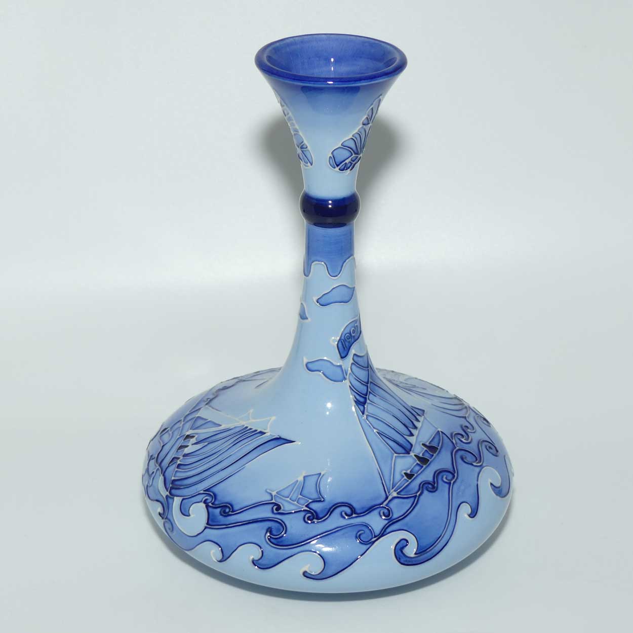 Moorcroft 1997 Florian Yacht vase (Num Ed; Moorcroft Centenary)