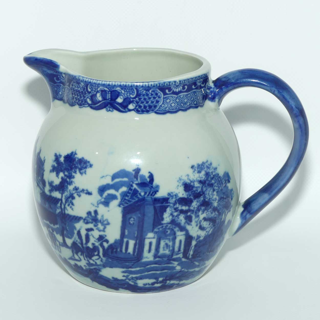 Victoria Ironstone | Antique style Flow Blue pattern jug