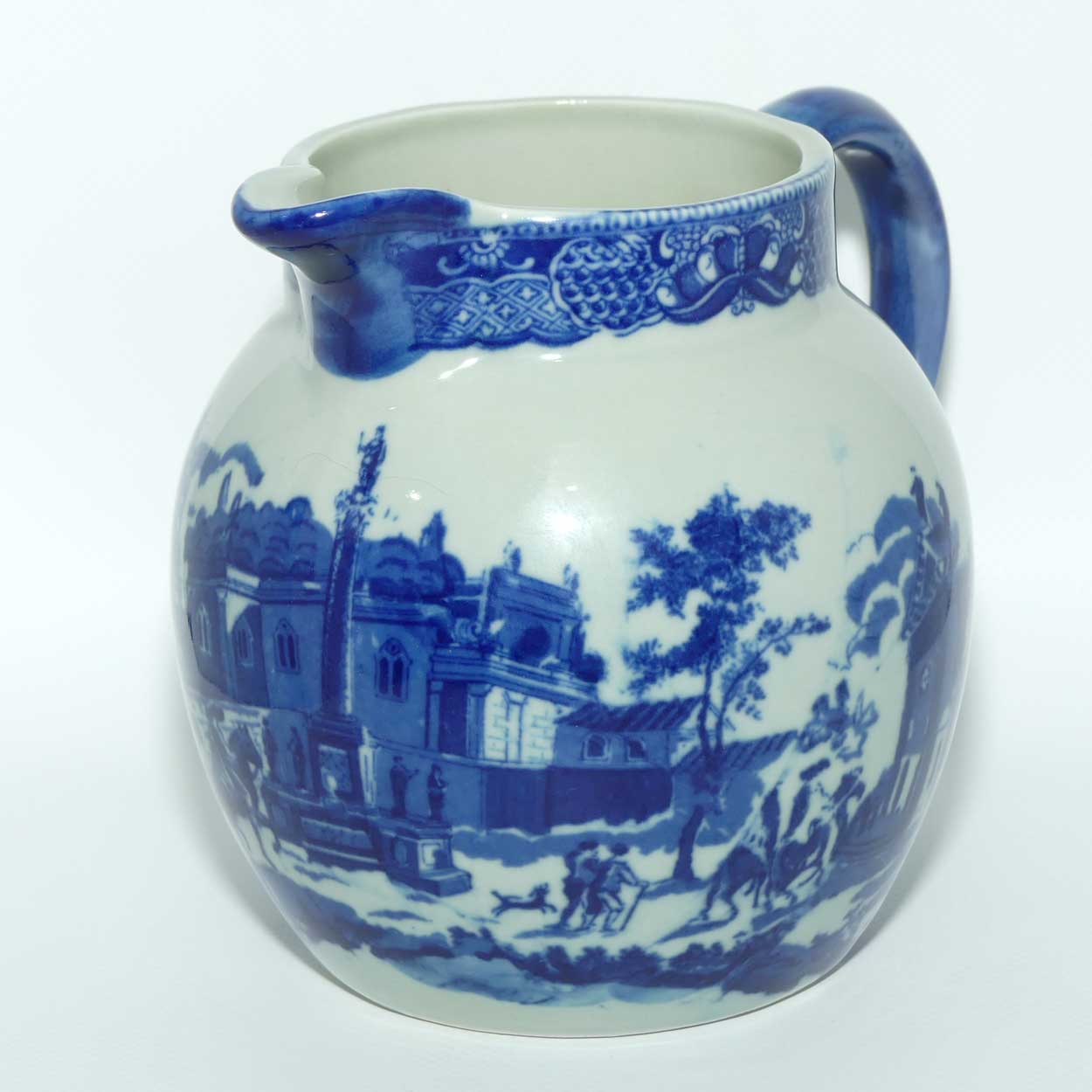 Victoria Ironstone | Antique style Flow Blue pattern jug