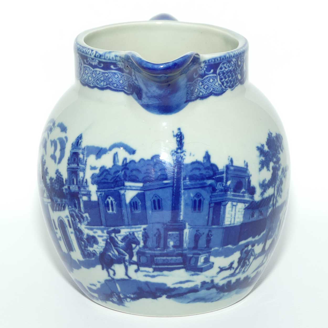 Victoria Ironstone | Antique style Flow Blue pattern jug