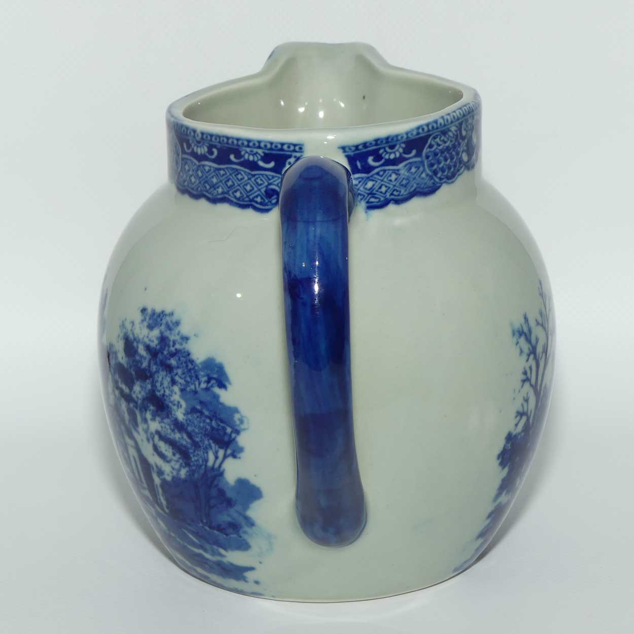 Victoria Ironstone | Antique style Flow Blue pattern jug