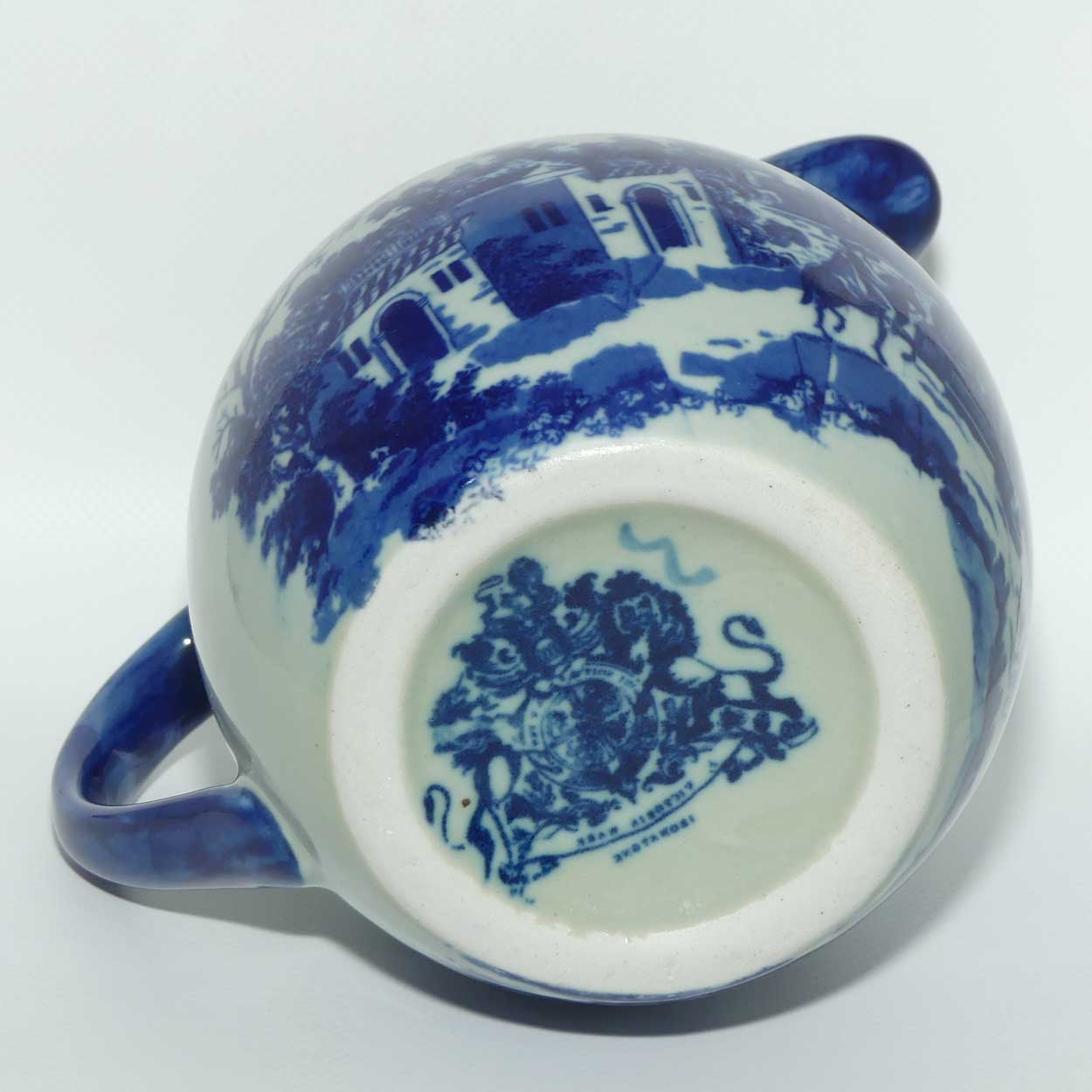 Victoria Ironstone | Antique style Flow Blue pattern jug