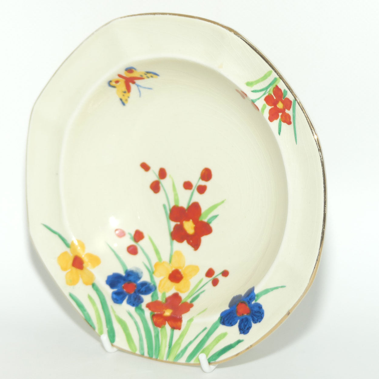 Maling Floral and Butterfly hand painted bowl