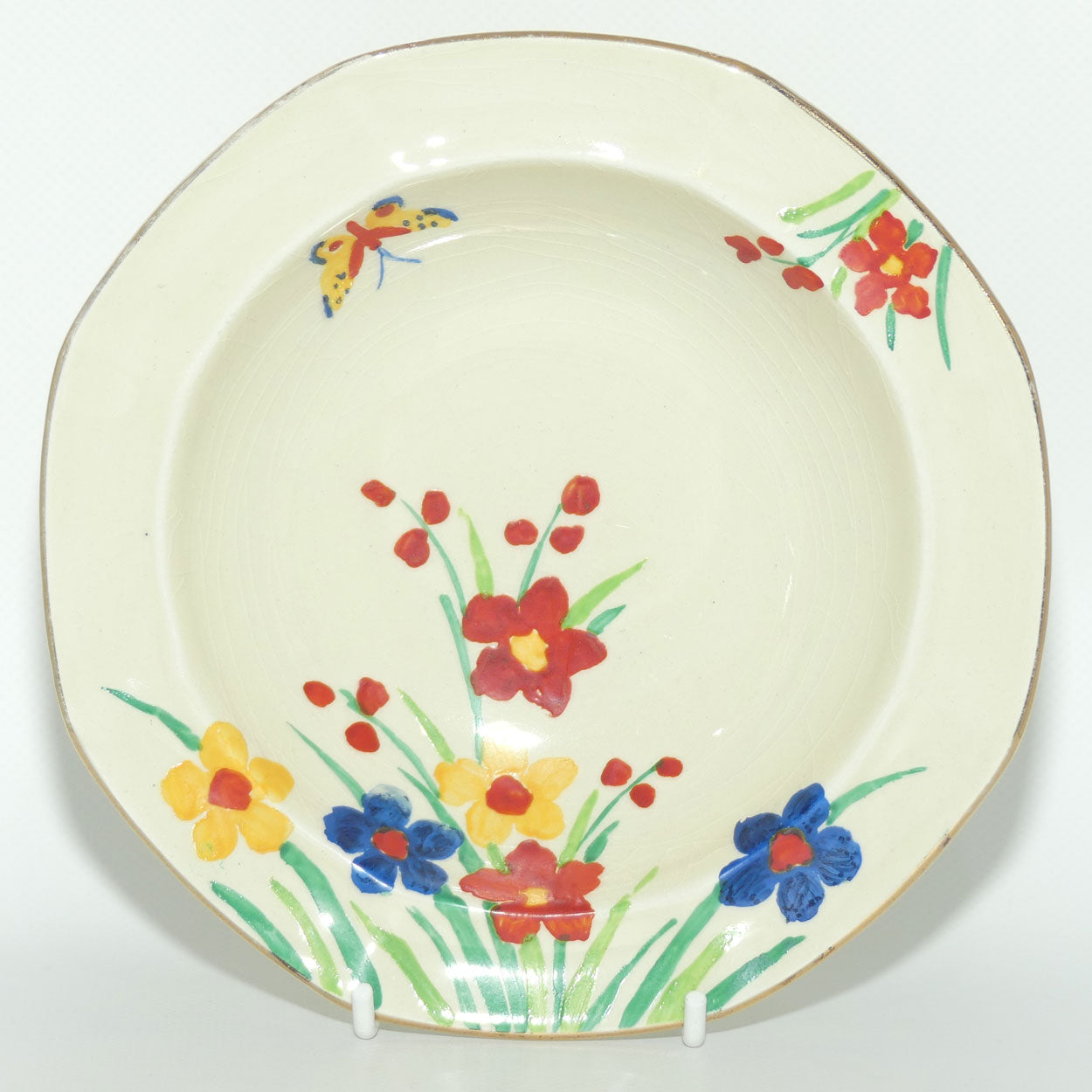 Maling Floral and Butterfly hand painted bowl