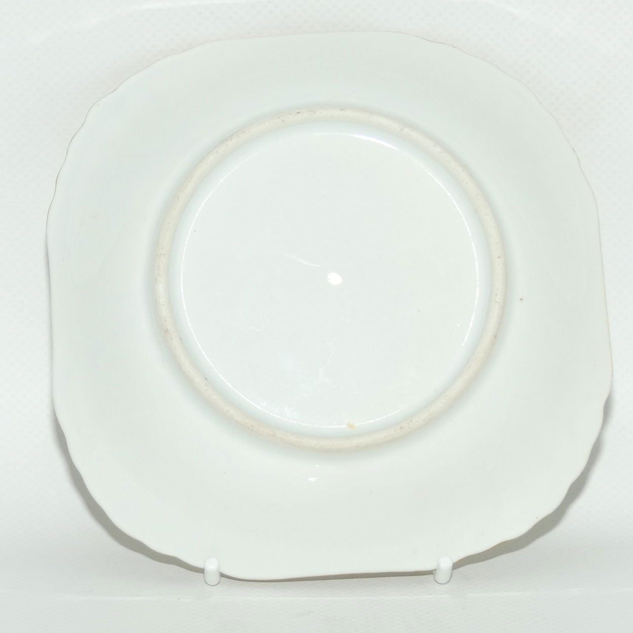 Early Australian China Painted gilt border square bowl decorated with Azalea | #2 | by Ethel L Thomas 1907