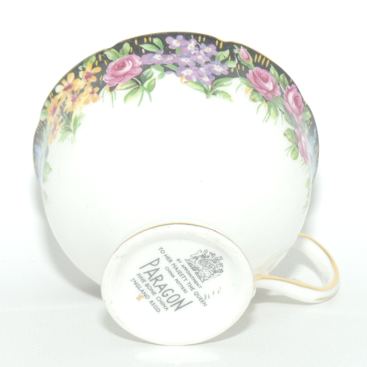 Paragon demi tasse duo | Old English Garden pattern