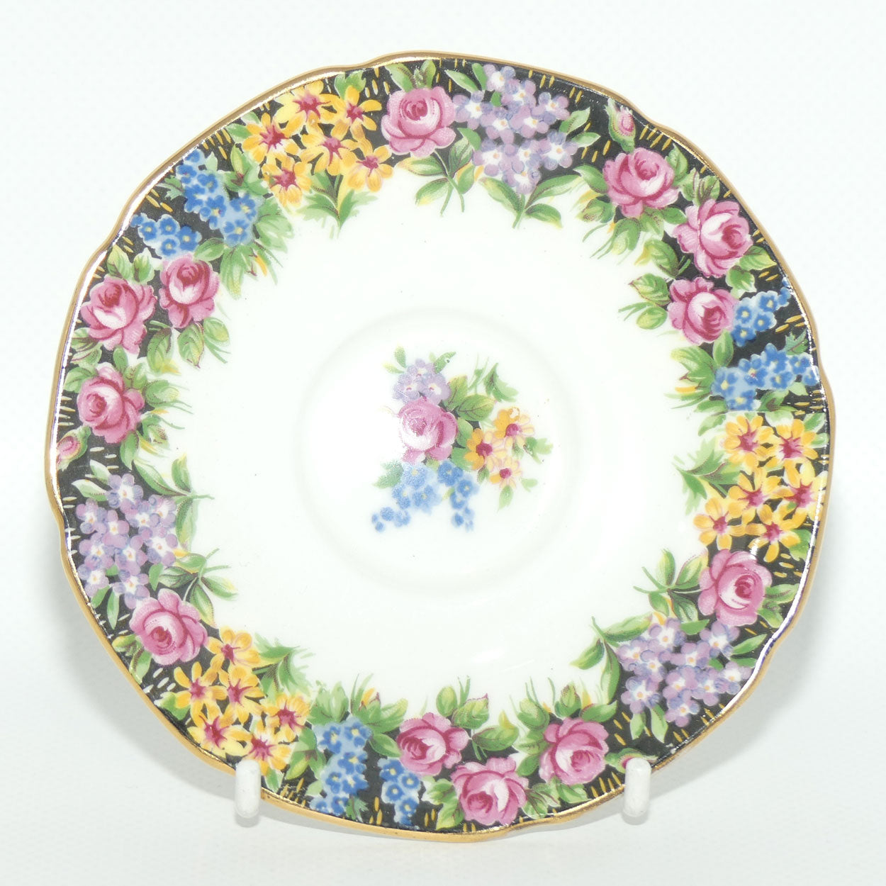 Paragon demi tasse duo | Old English Garden pattern