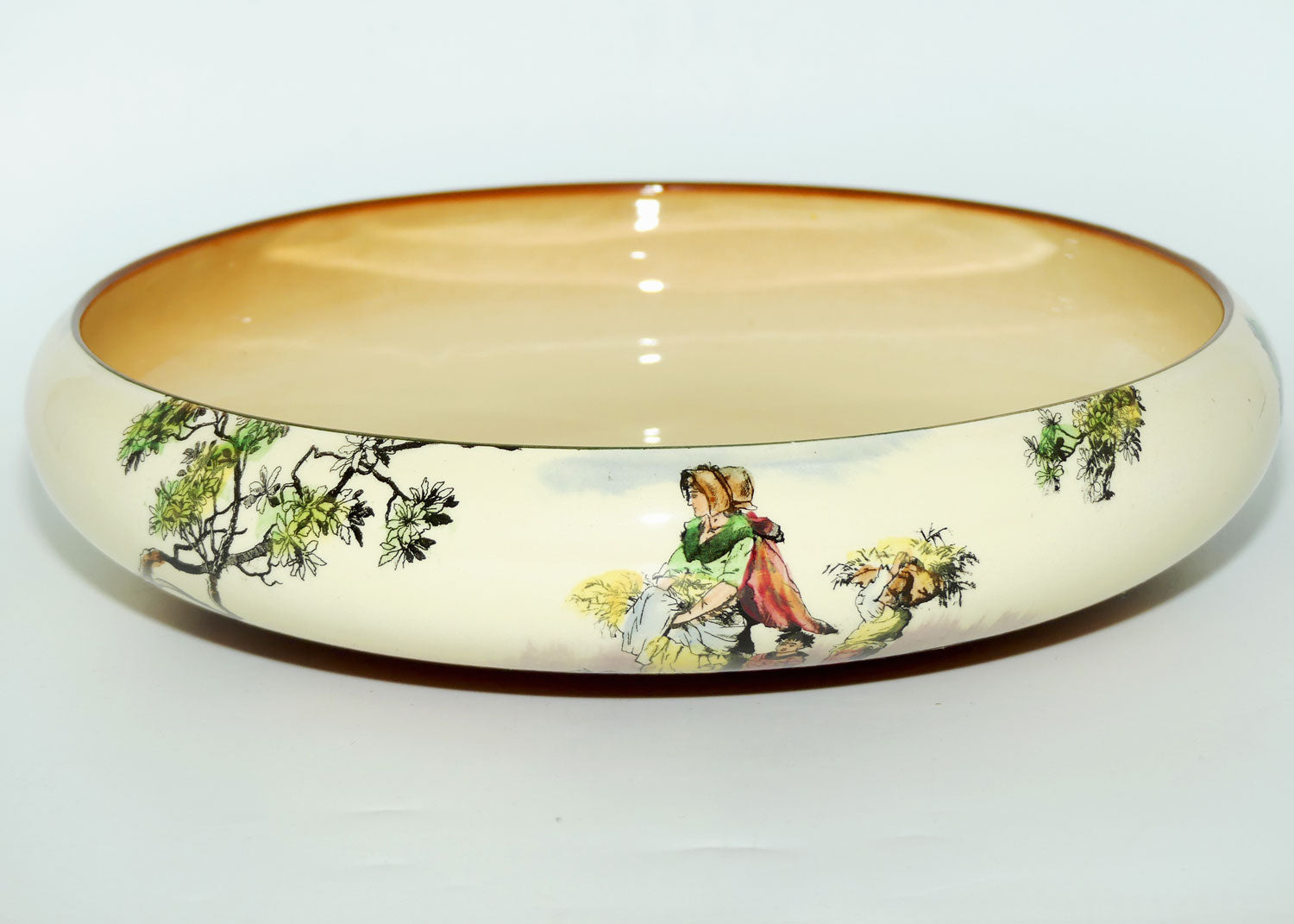 Royal Doulton Gleaners and Gypsies floating flower bowl D4983