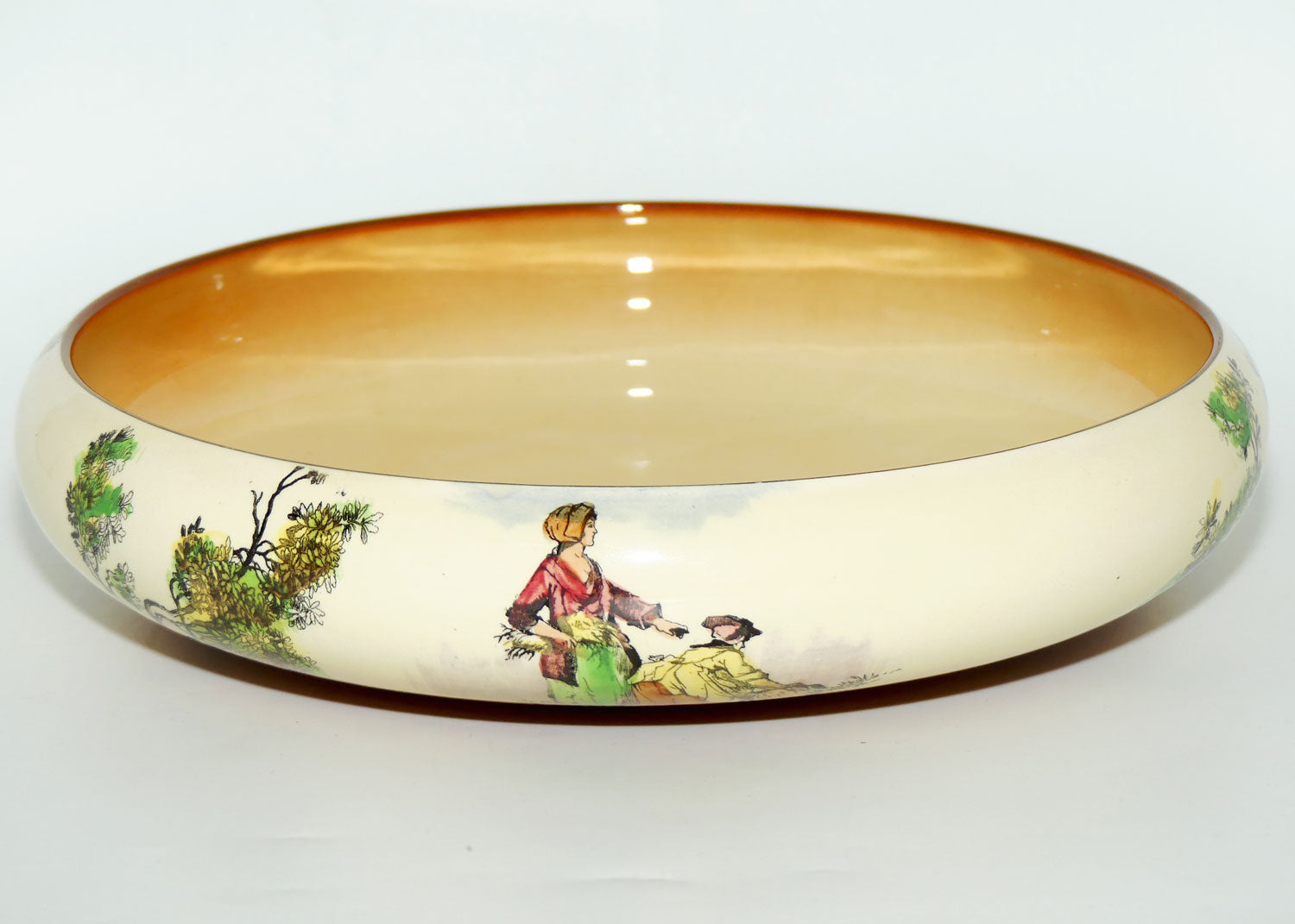 Royal Doulton Gleaners and Gypsies floating flower bowl D4983