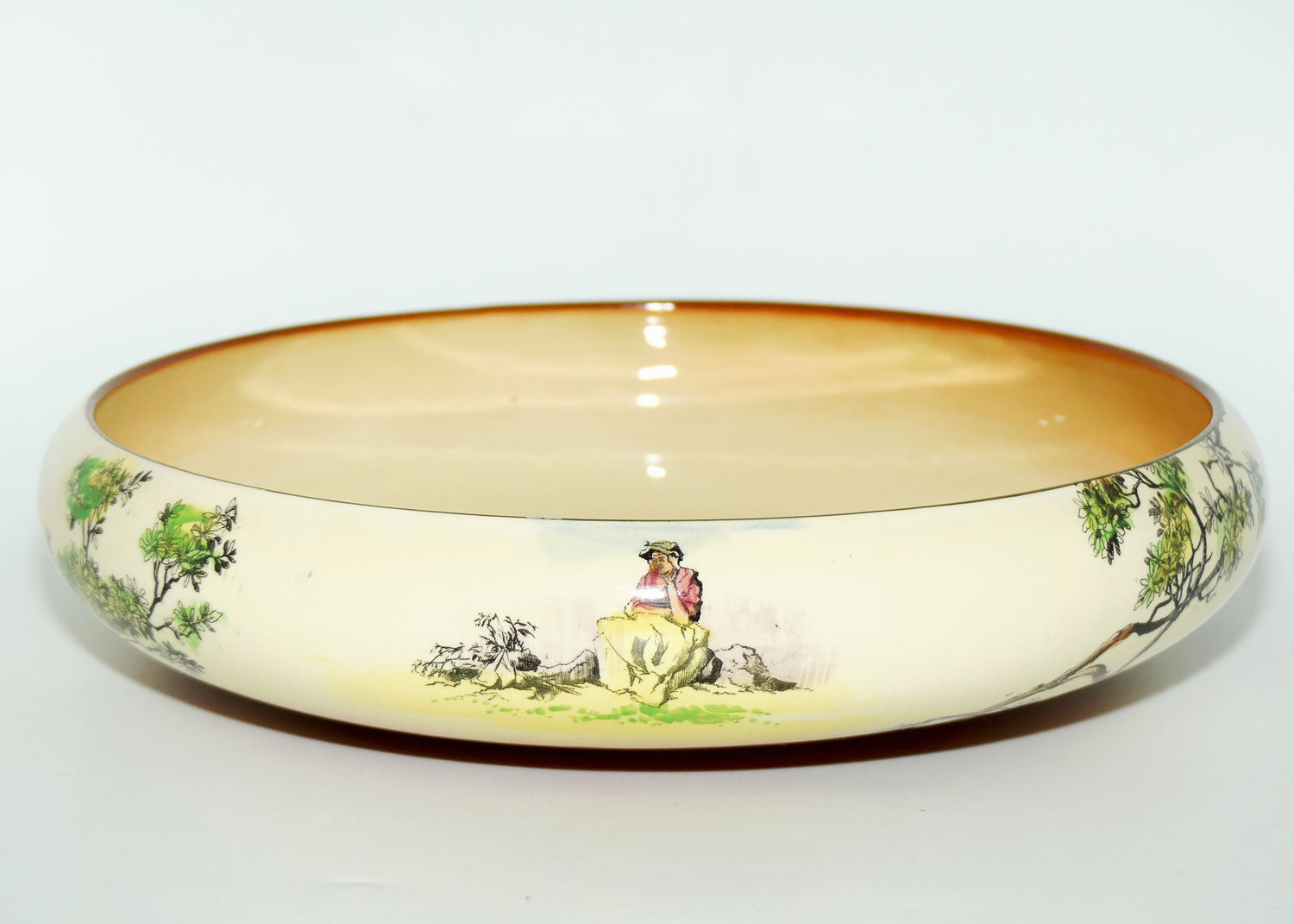 Royal Doulton Gleaners and Gypsies floating flower bowl D4983