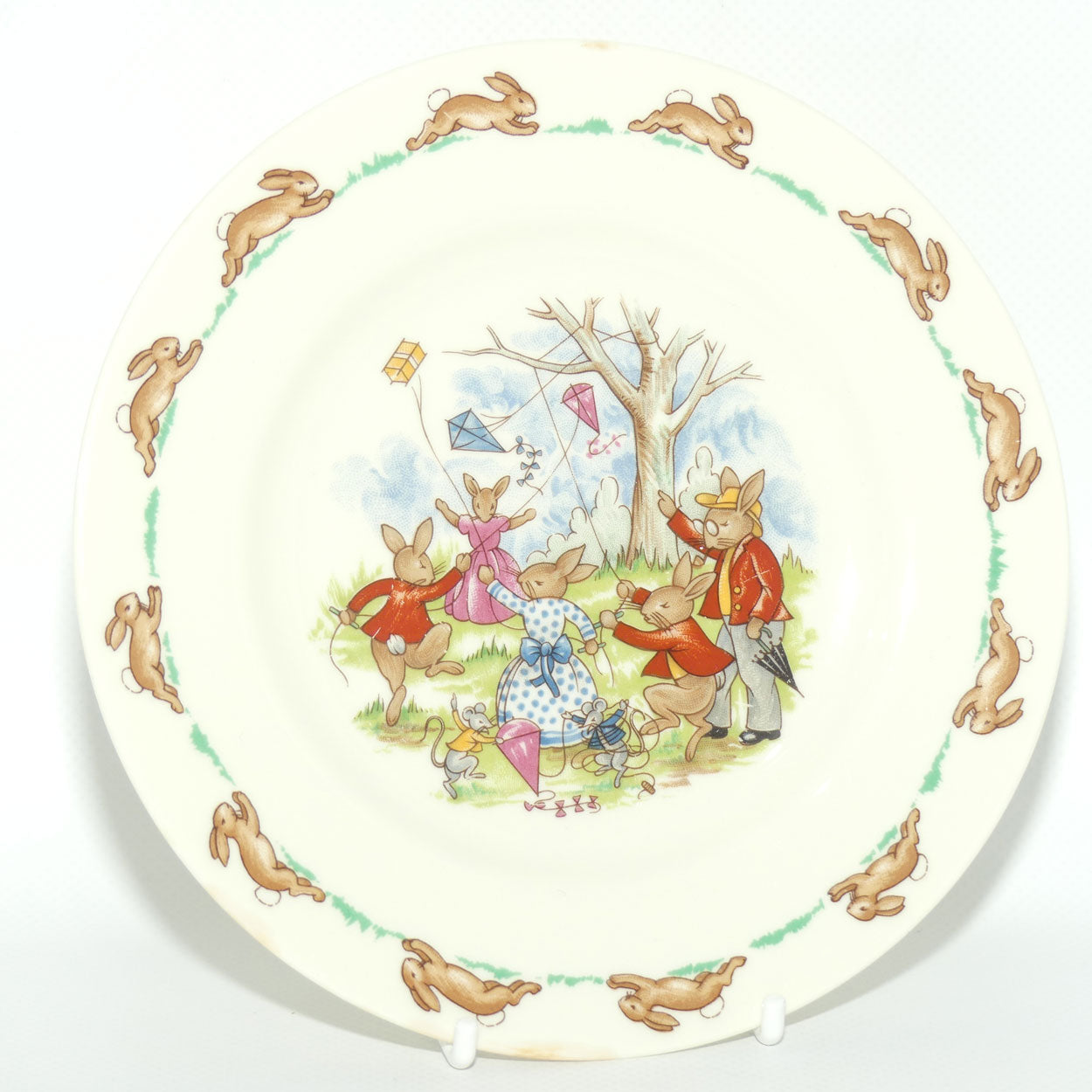Royal Doulton Bunnykins Flying Kites plate | 16.5cm diam