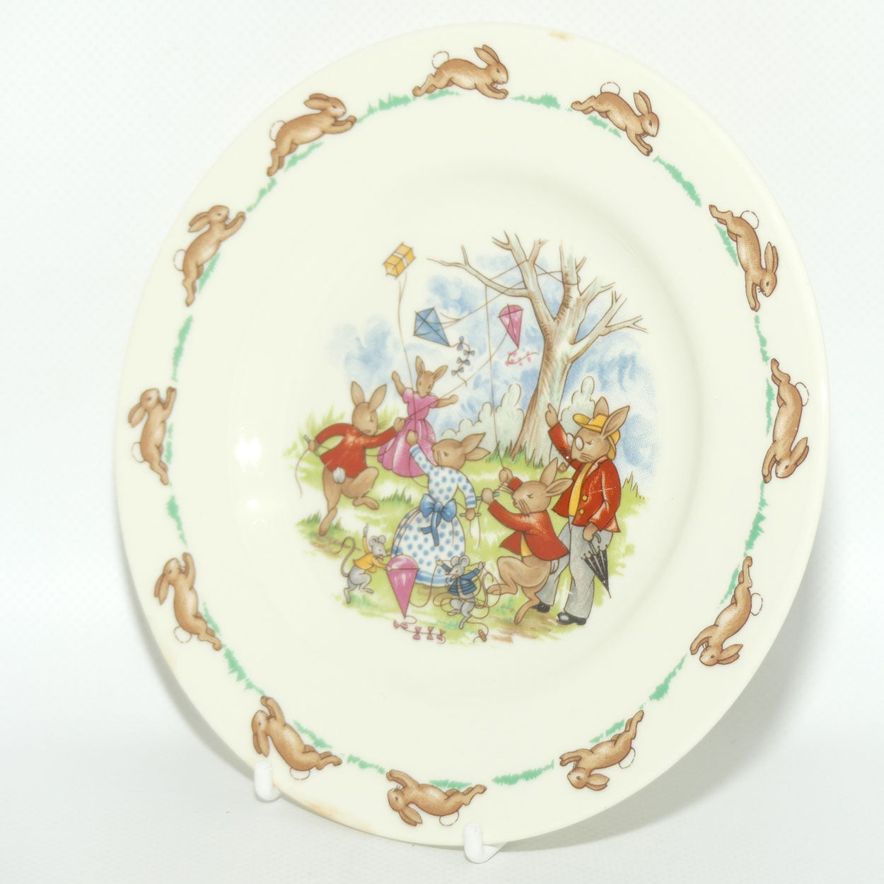 Royal Doulton Bunnykins Flying Kites plate | 16.5cm diam