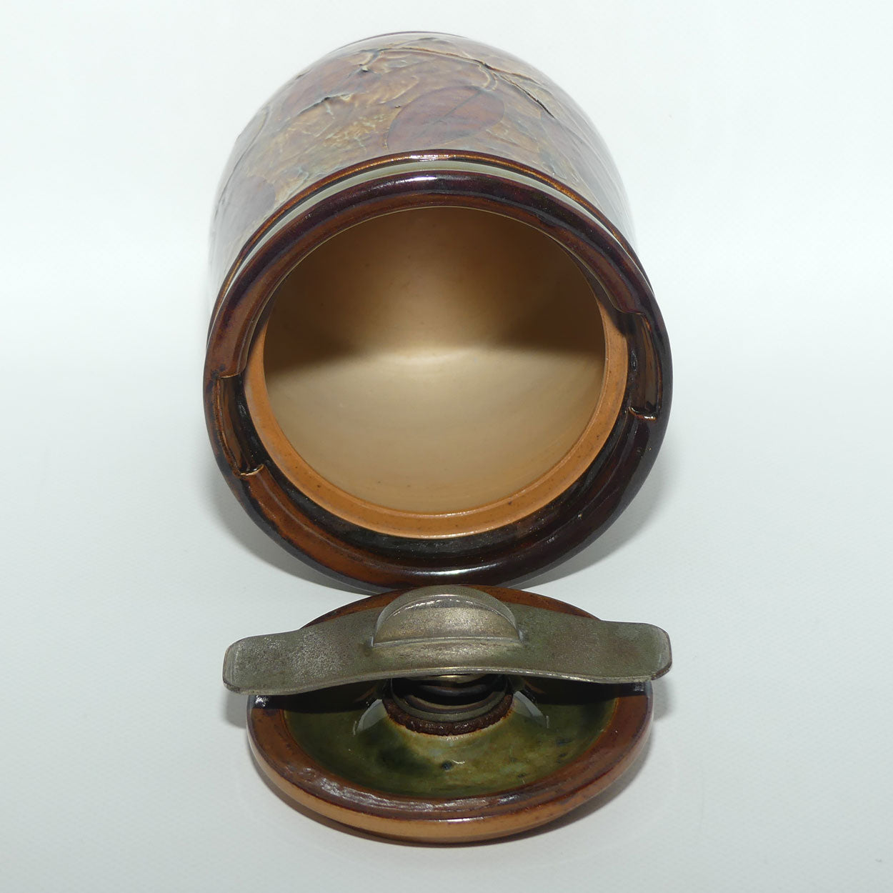 Royal Doulton Lambeth Natural Foliage tobacco jar X8531