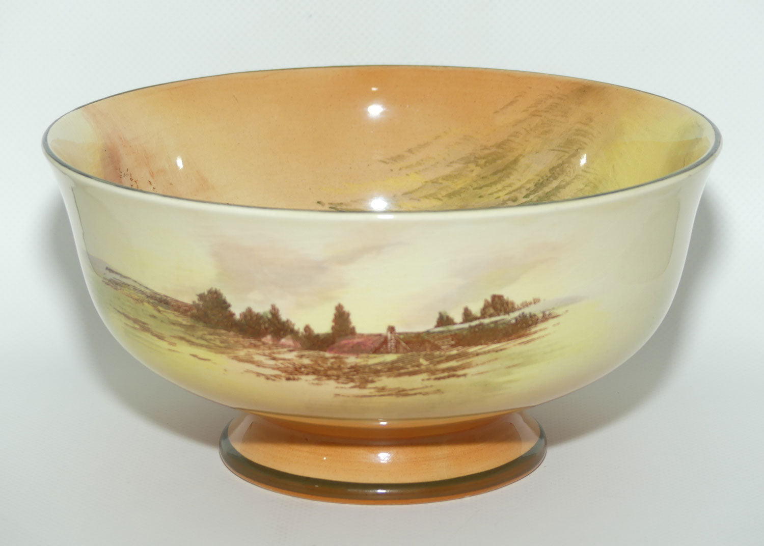 Royal Doulton Rustic England footed bowl D5694 | 19.5cm diam