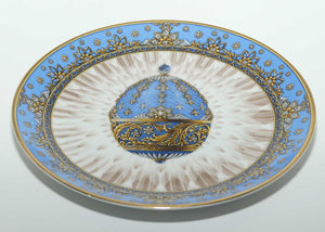 Franklin Mint | Faberge Egg plate | Fountain of Jewels | Imperial Egg plate | Blue