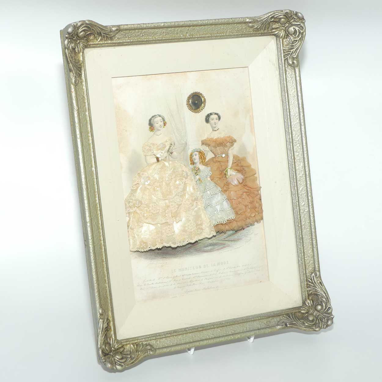 Moniteur de la Mode heavily embellished framed shadow box print | #2