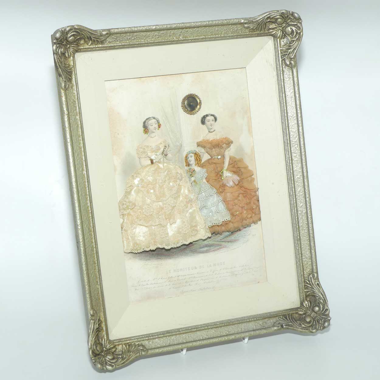 Moniteur de la Mode heavily embellished framed shadow box print | #2