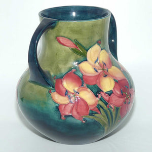 Walter Moorcroft Freesia (Green) 5/8 handled vase