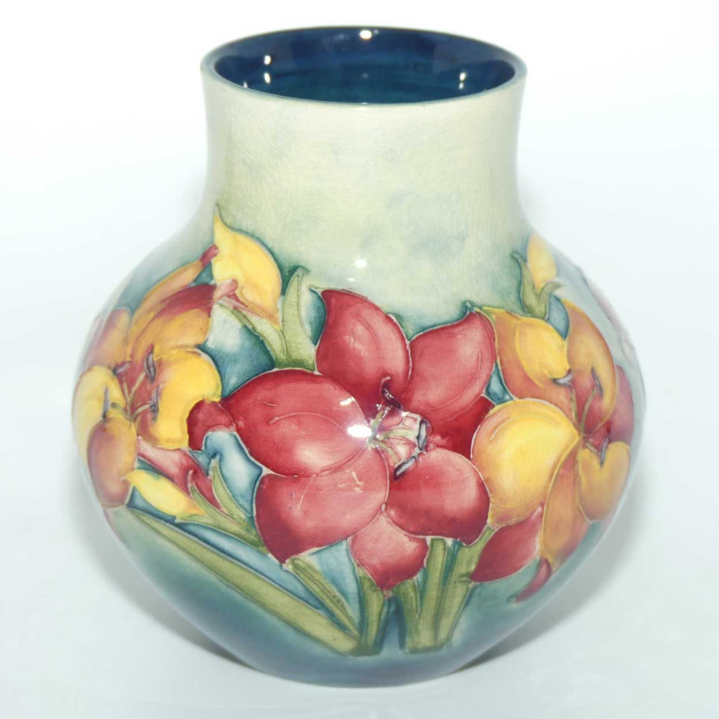 Walter Moorcroft Freesia (Pale Wash) squat vase