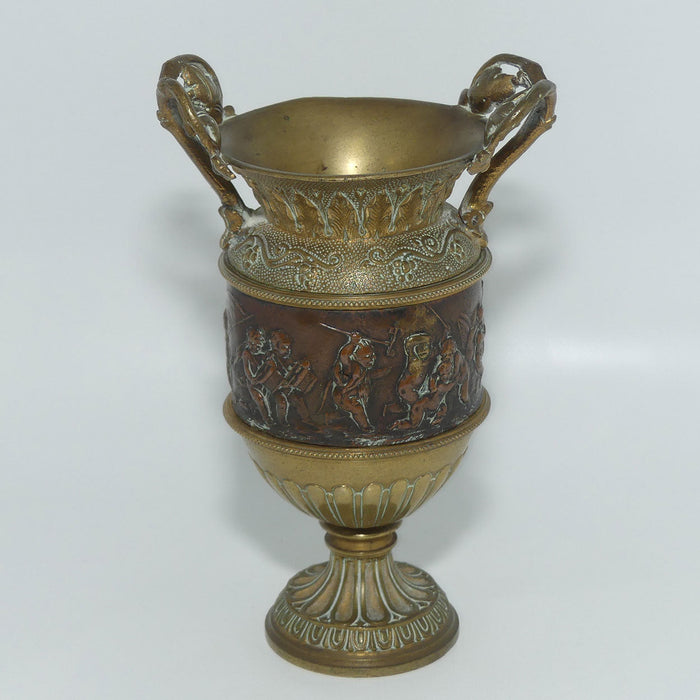 Antique French Bronze and finely Cast Brass cabinet vase