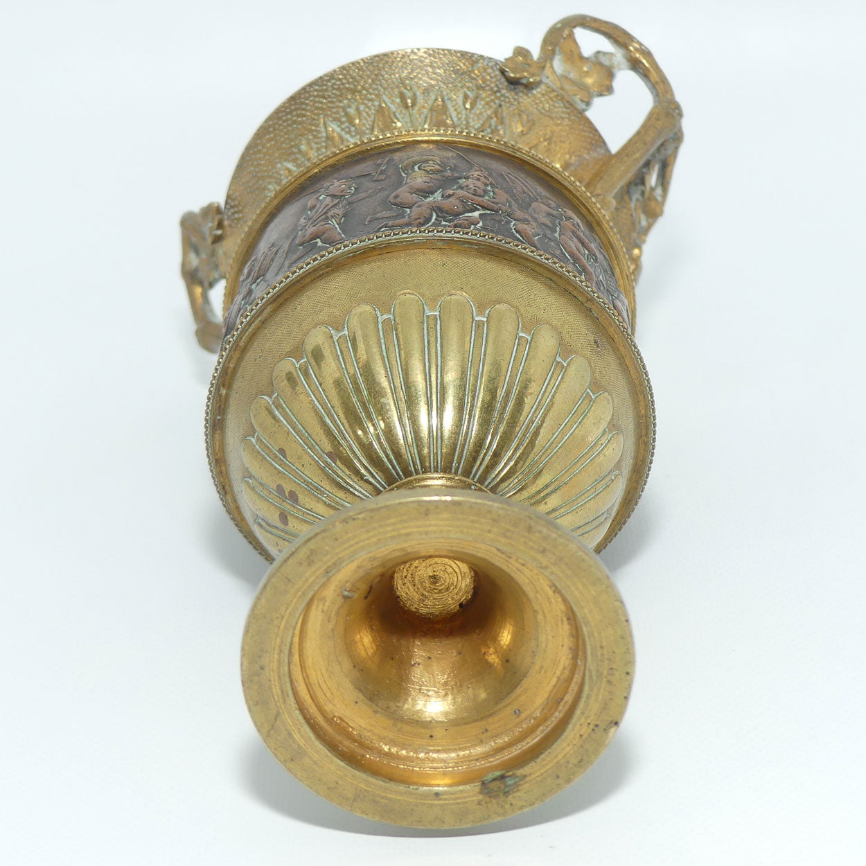 Antique French Bronze and finely Cast Brass cabinet vase