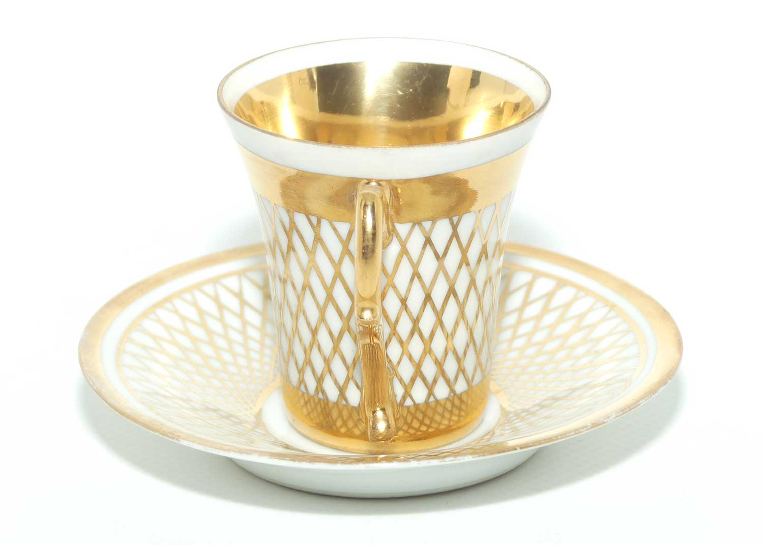 French Gilt Decorated demi tasse cup and saucer | Decor Mein Paris