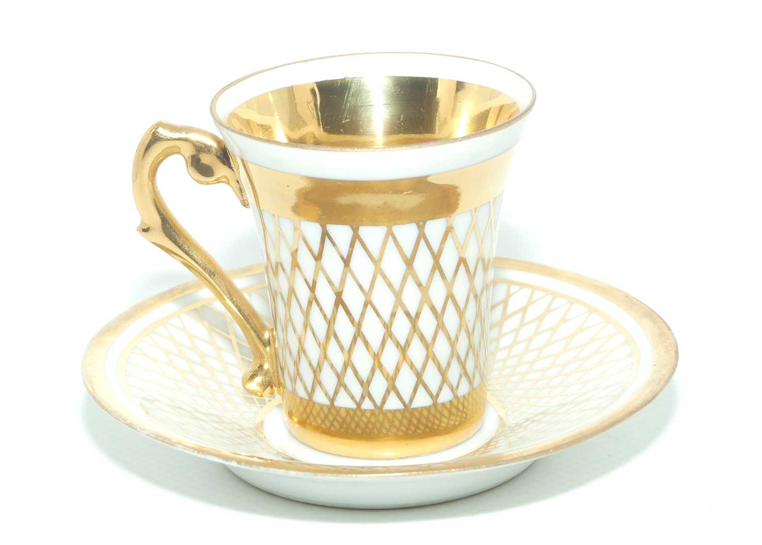 French Gilt Decorated demi tasse cup and saucer | Decor Mein Paris