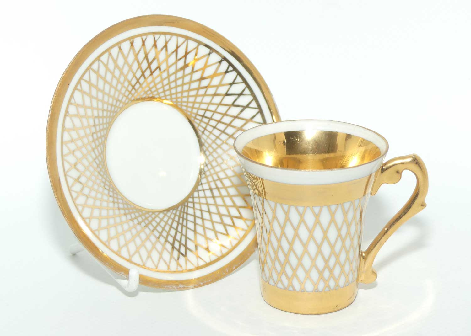 French Gilt Decorated demi tasse cup and saucer | Decor Mein Paris