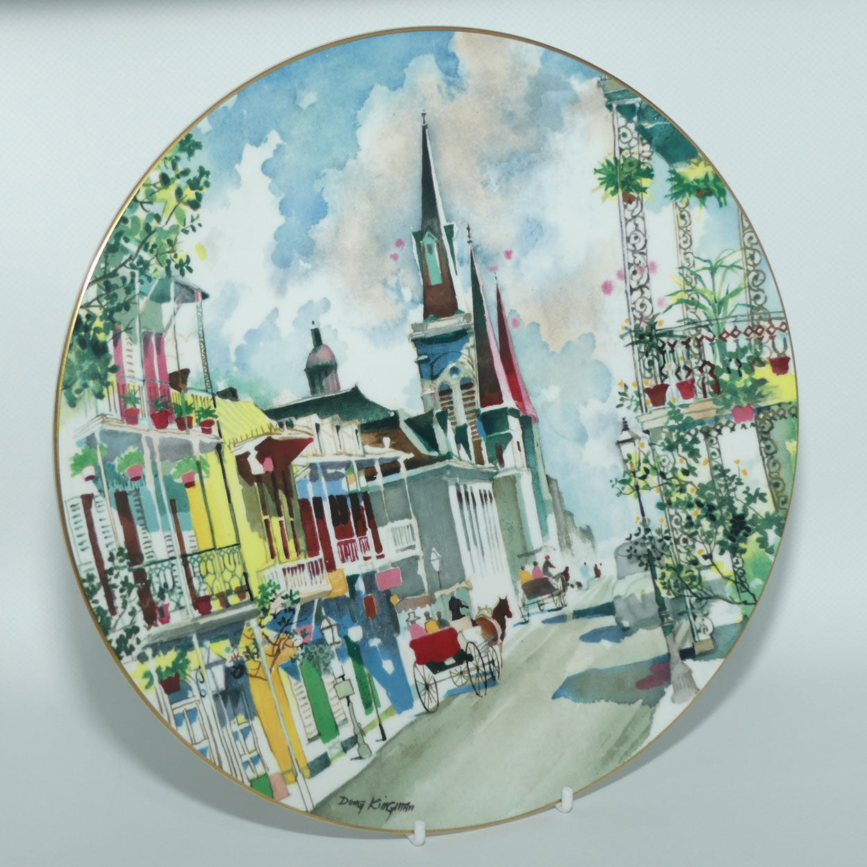 Royal Doulton Dong Kingman plate #2 | French Quarter New Orleans