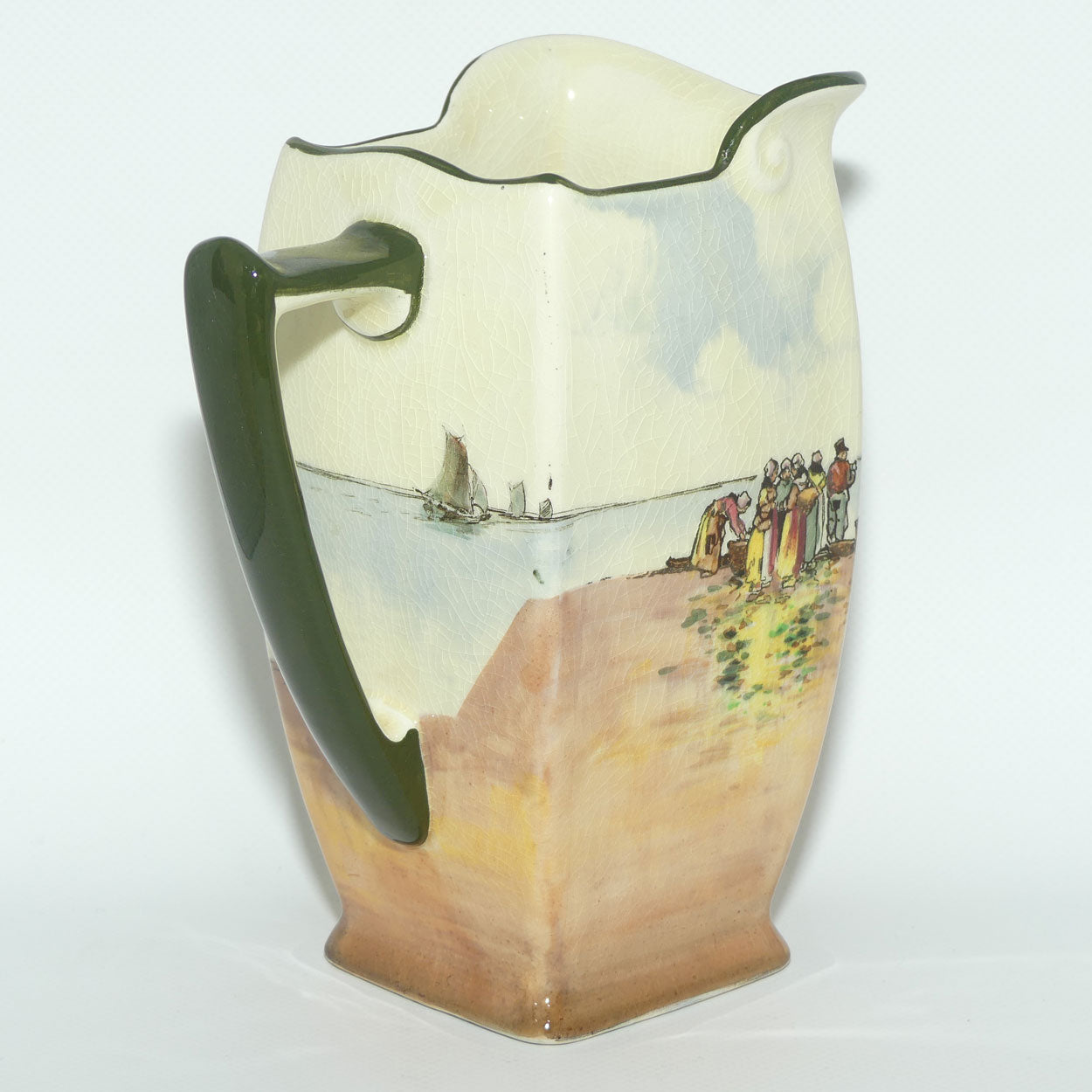 Royal Doulton Fisherfolk A - Brittany large Friar shape jug