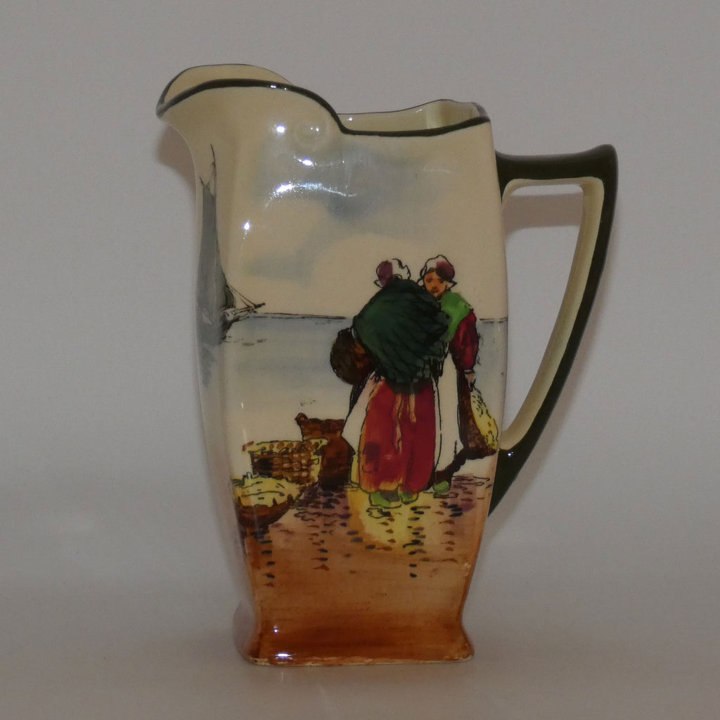 Royal Doulton Fisherfolk A - Brittany medium Friar shape jug D4406